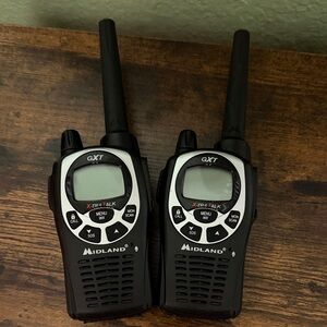 Midland GTX Black Two Way Radios Set of 2